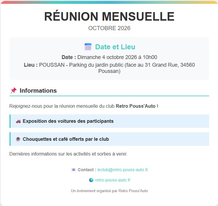 REUNION MENSUELLE OCTOBRE 2026